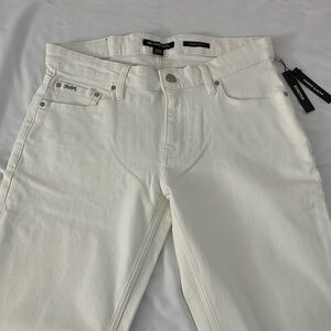 Michael Kors Parker Slim Fit Stretch Jeans in White